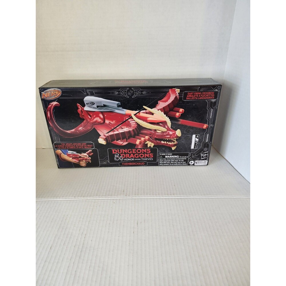 Nerf Dungeons & Dragons Themberchaud Dart Crossbow, 6 Elite Darts, D&D New